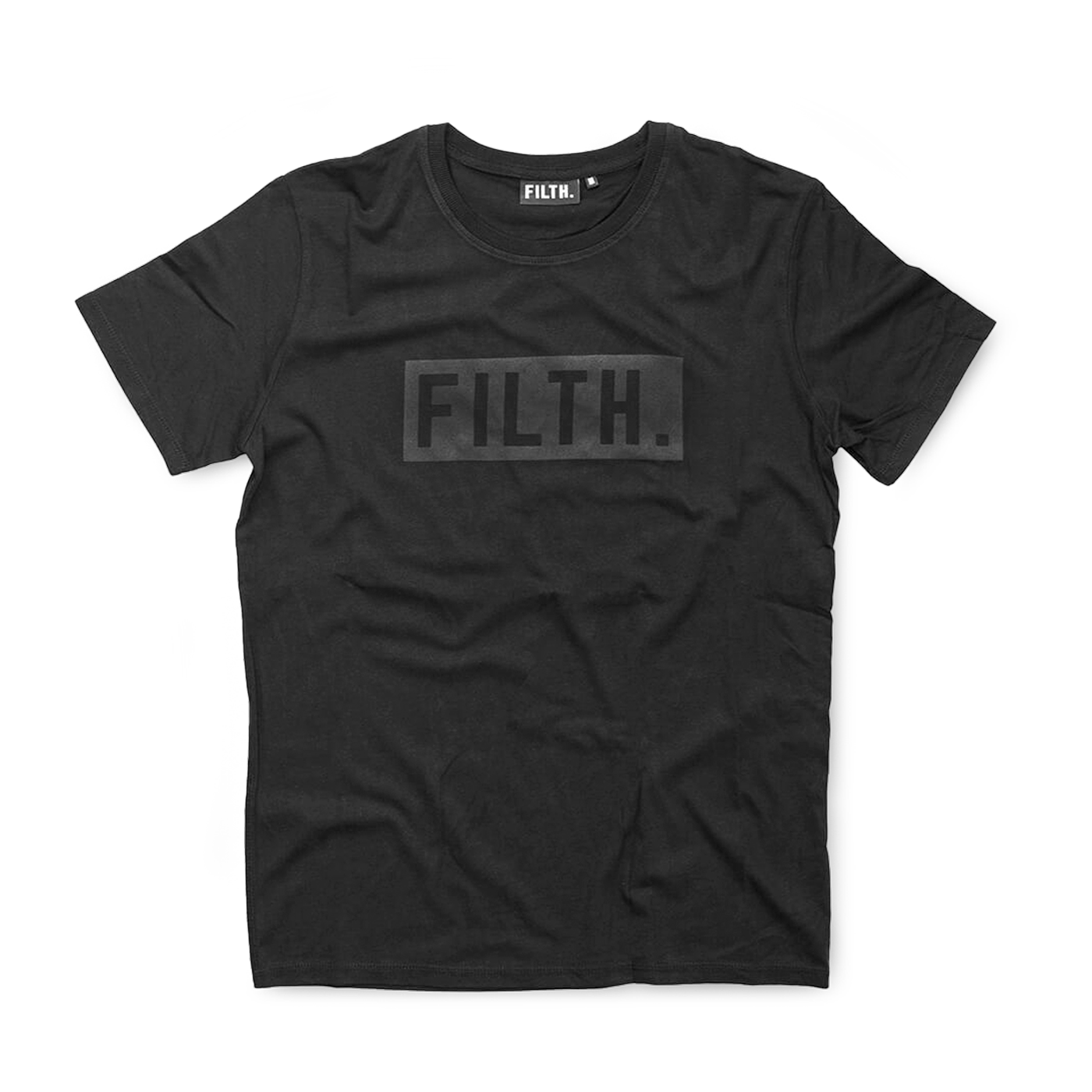 FILTH. Tee - Black With Black Logo